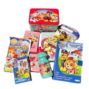 Paw Patrol Nickelodeons 9 Pcs Kids Bundle, Brand New, Easter Basket Stuffers!